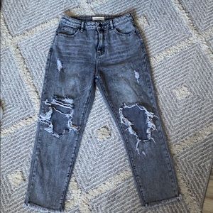 Grey PacSun mom jean